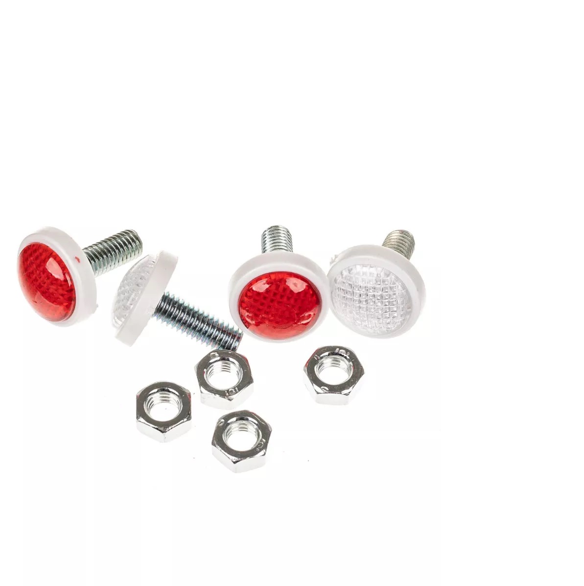 Болт под номер малый красно-белый (4шт.) АВ025-к