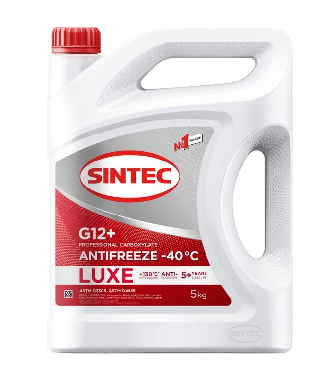 Антифриз Sintec Luxe G-12+ red (-40) 5кг